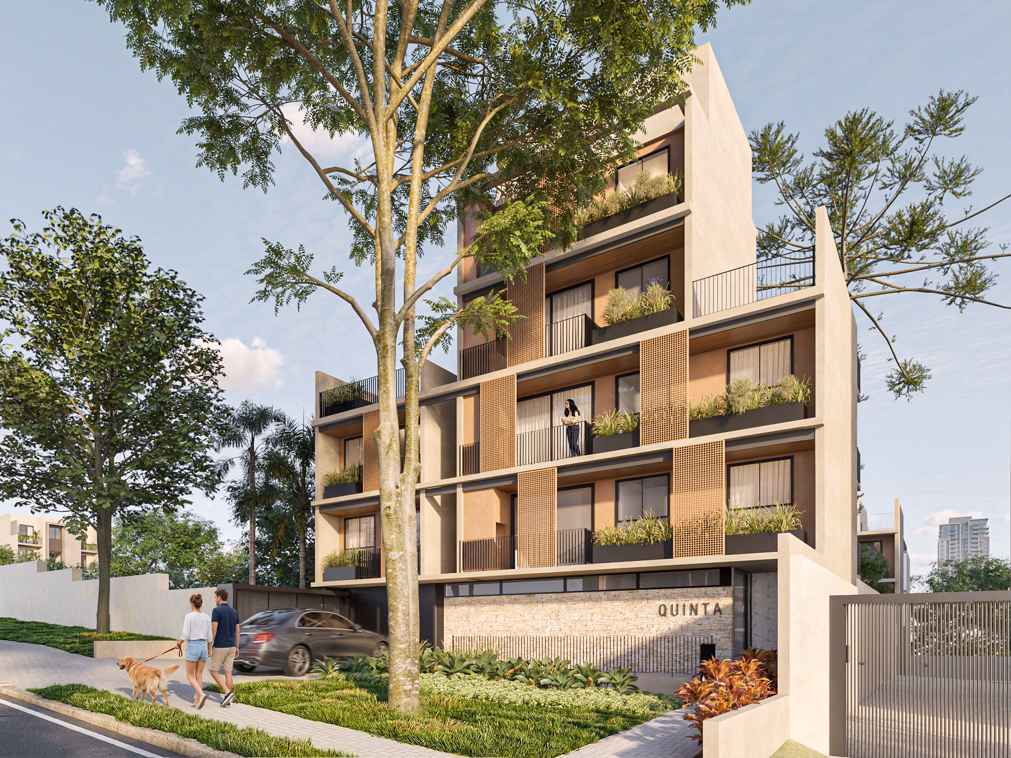 immagem da fachada do empreendimento residencial o Quinta