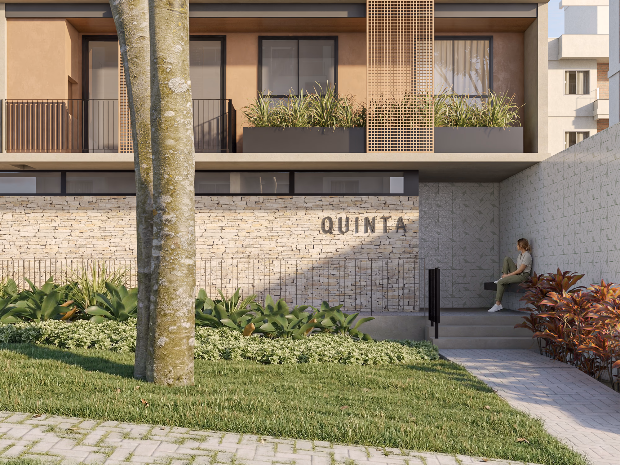 immagem da fachada do empreendimento residencial o Quinta